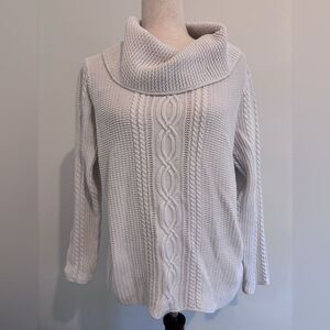 Jeanne Pierre L 100% Cotton Cowl Neck Sweater